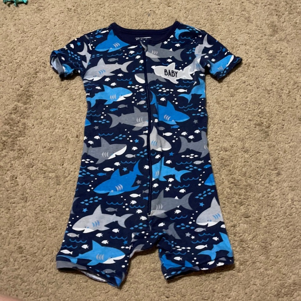 (SUMMER) Baby boy shark pajamas